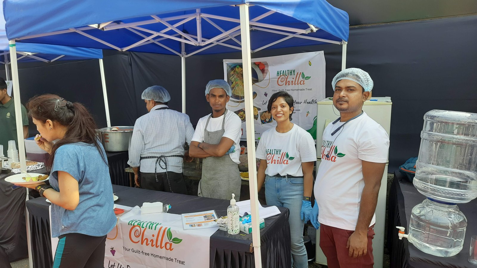 Healthy Chilla team serving customers in Pune